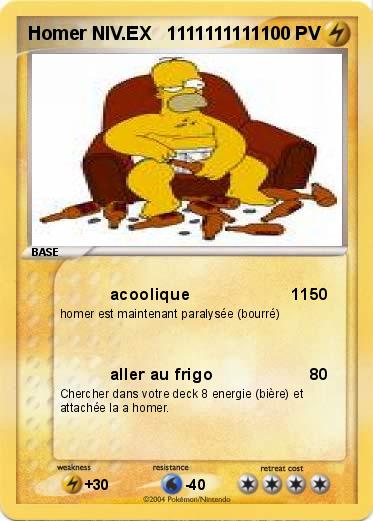 Pokemon Homer NIV.EX   1111111111
