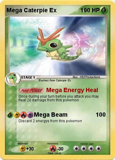 Pokemon Mega Caterpie Ex
