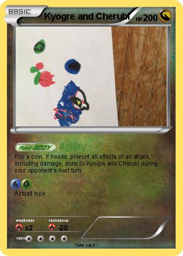 Pokemon Kyogre and Cherubi
