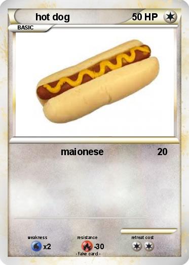 Pokemon hot dog