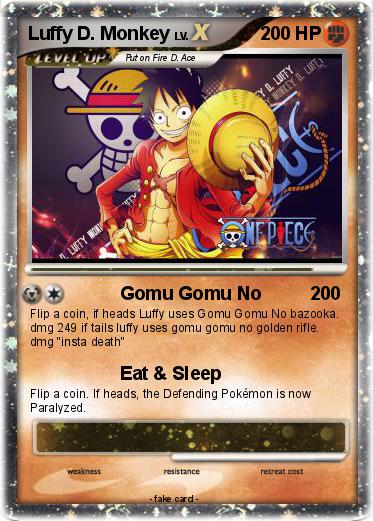 Pokemon Luffy D. Monkey