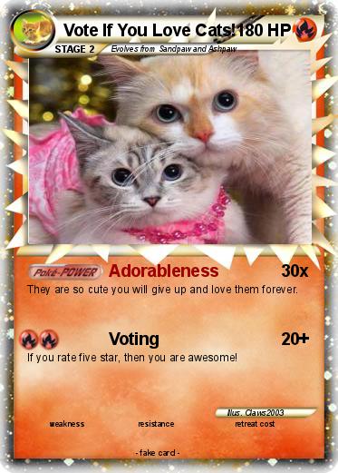 Pokemon Vote If You Love Cats!