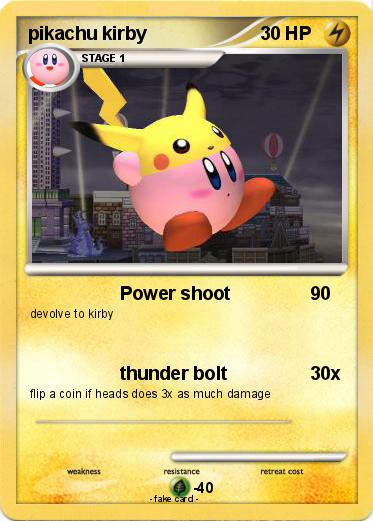 Pokemon pikachu kirby