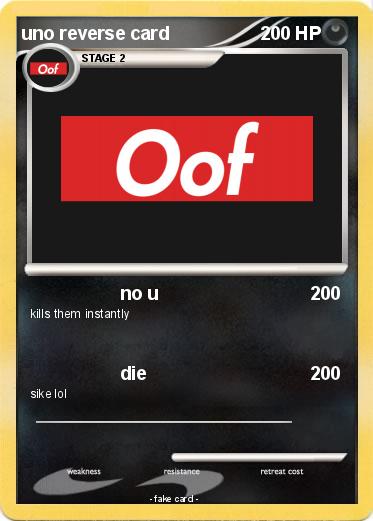 Pokemon uno reverse card