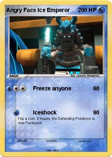 Pokemon Angry Face Ice Emperor