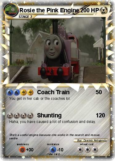 Pokemon Rosie the Pink Engine