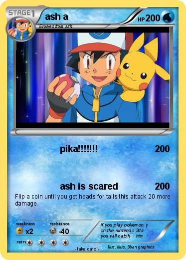 Pokemon ash a