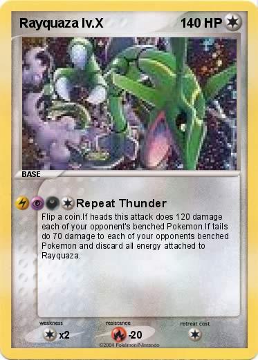 Pokemon Rayquaza lv.X