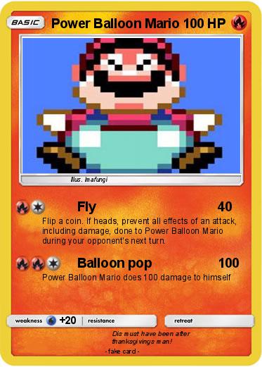 Pokemon Power Balloon Mario