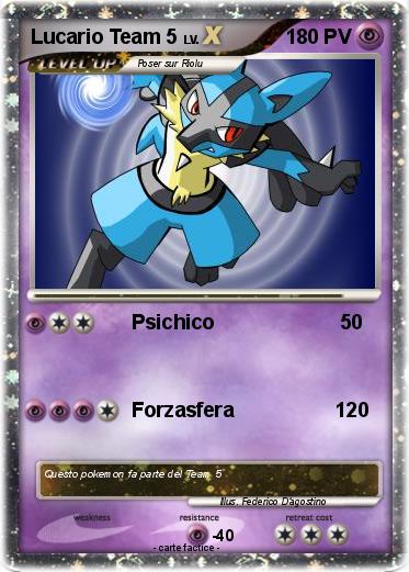 Pokemon Lucario Team 5