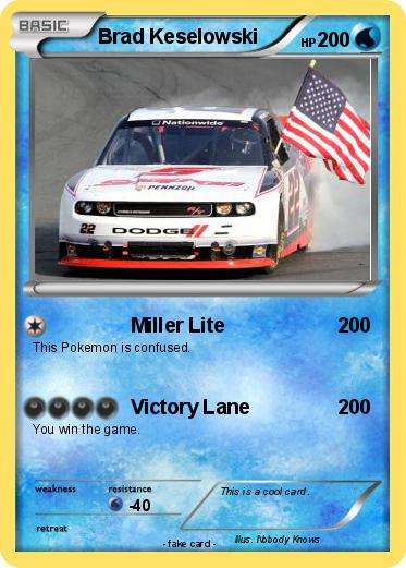Pokemon Brad Keselowski