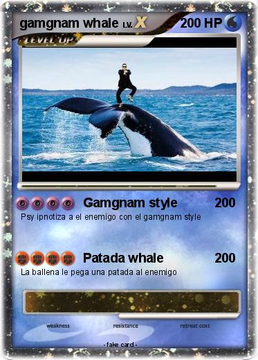 Pokemon gamgnam whale