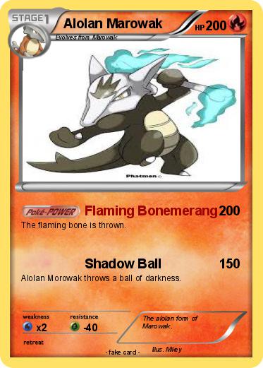 Pokemon Alolan Marowak