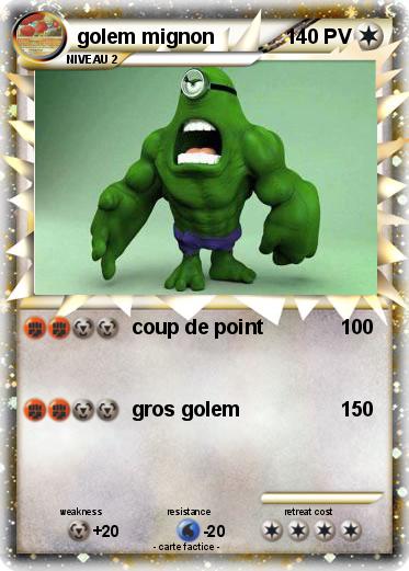Pokemon golem mignon