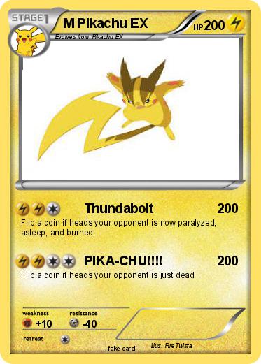 Pokemon M Pikachu EX