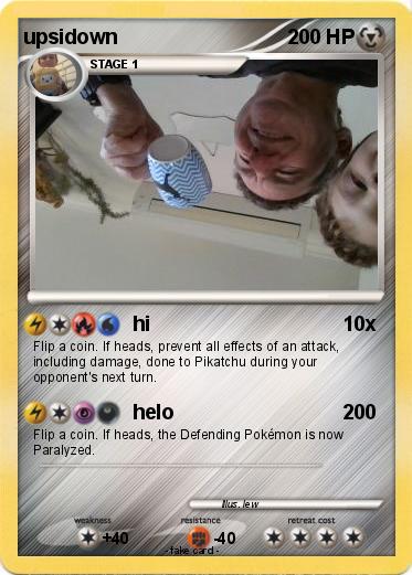Pokemon upsidown