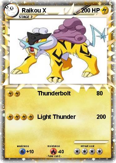 Pokemon Raikou X