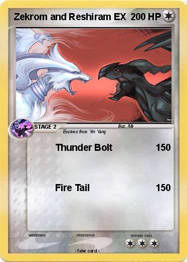 Pokemon Zekrom and Reshiram EX