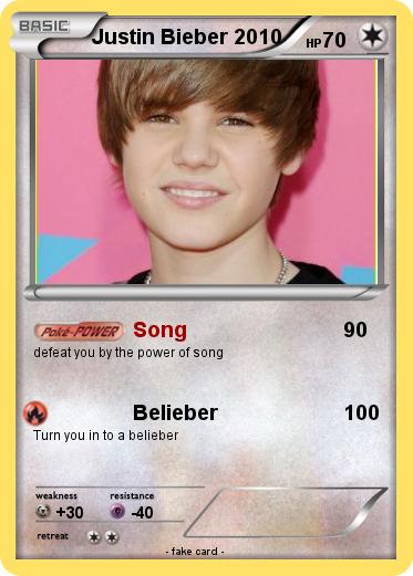 Pokemon Justin Bieber 2010