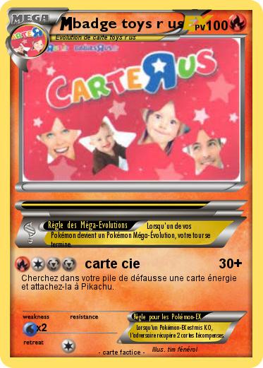 Pokemon badge toys r us