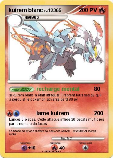 Pokemon kuirem blanc