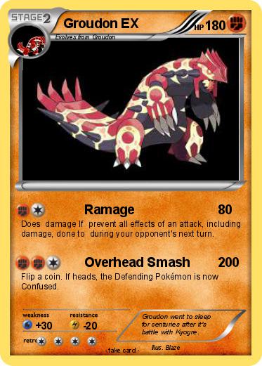Pokemon Groudon EX