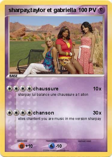 Pokemon sharpay,taylor et gabriella