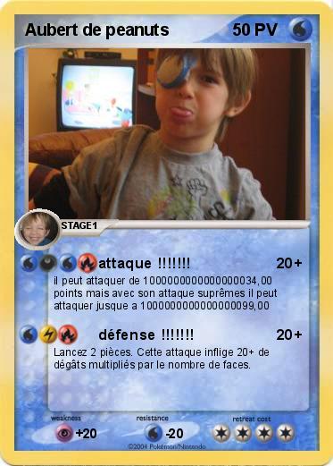Pokemon Aubert de peanuts 