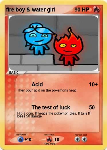 Pokemon fire boy & water girl