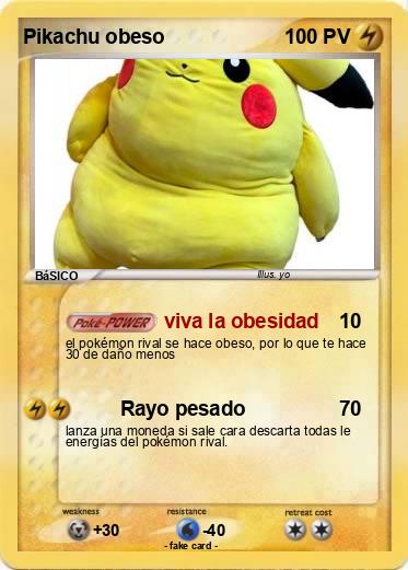 Pokemon Pikachu obeso