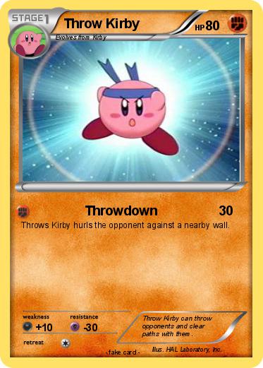Pokemon Throw Kirby