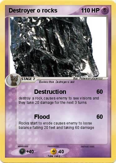 Pokemon Destroyer o rocks