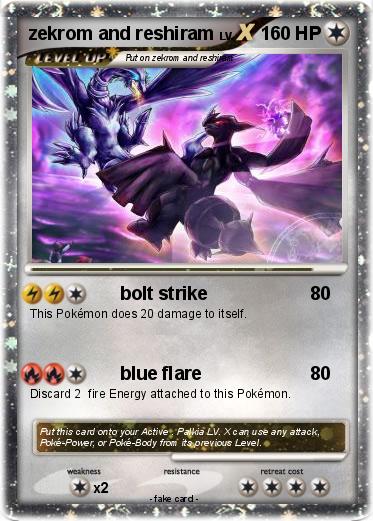 Pokemon zekrom and reshiram