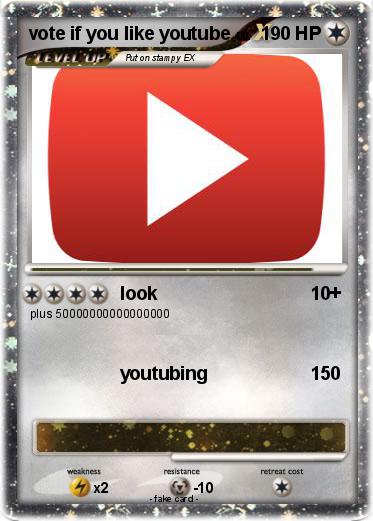 Pokemon vote if you like youtube