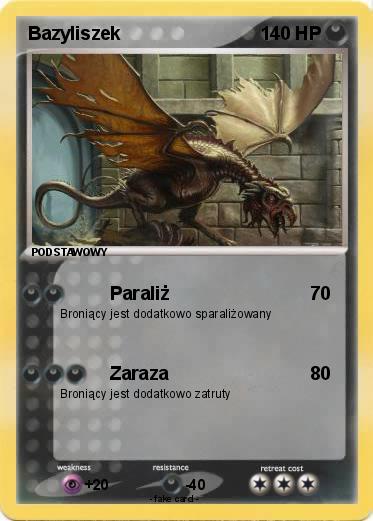 Pokemon Bazyliszek