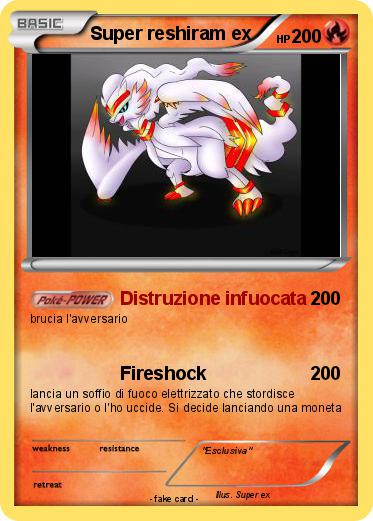 Pokemon Super reshiram ex