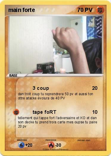 Pokemon main forte 
