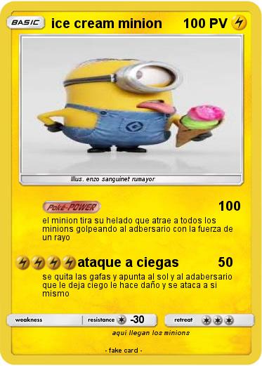 Pokemon ice cream minion