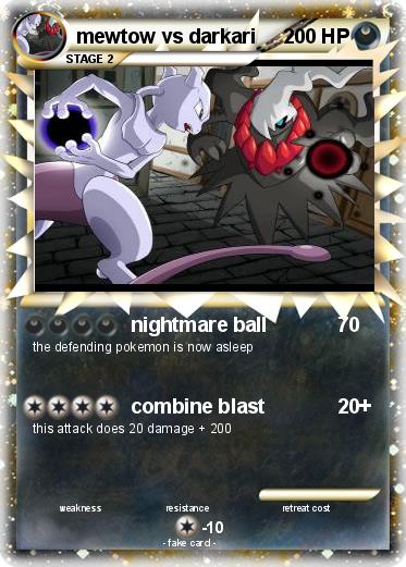 Pokemon mewtow vs darkari