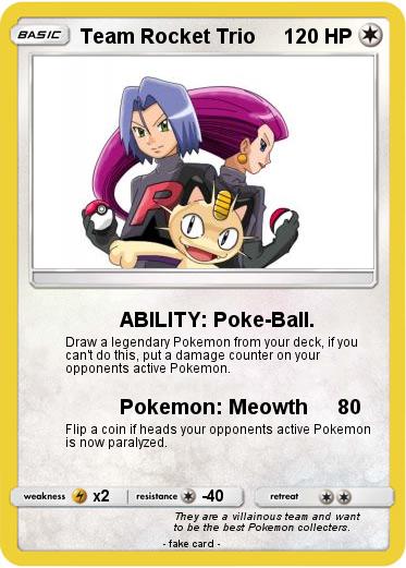 Pokemon Team Rocket Trio
