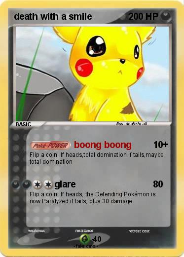 Pokemon death with a smile