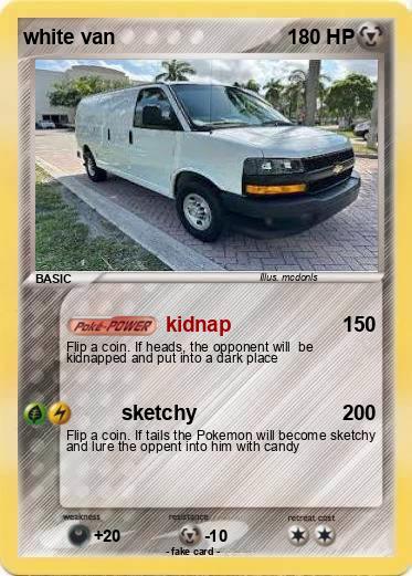 Pokemon white van
