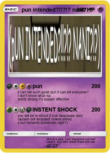 Pokemon pun intended?!!?!? nani?!?
