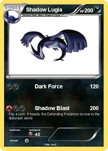 Pokemon Shadow Lugia