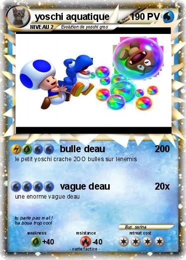 Pokemon yoschi aquatique