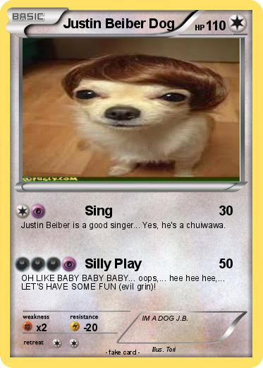 Pokemon Justin Beiber Dog