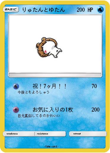 Pokemon りゅたんとゆたん