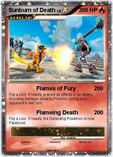 Pokemon Sunburn of Death
