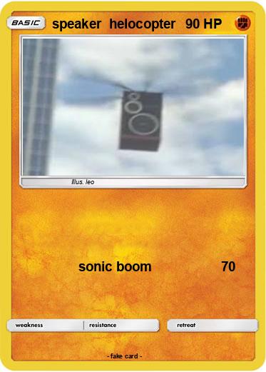 Pokemon speaker  helocopter