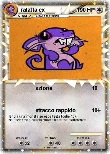 Pokemon ratatta ex